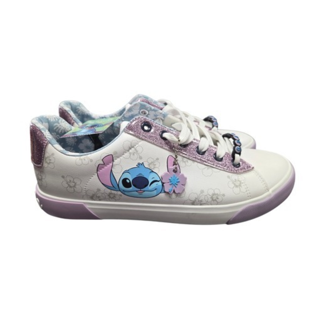 Disney Lilo & Stitch Hawaiian Flowers Ohana Sneakers Shoes Womens Size 11